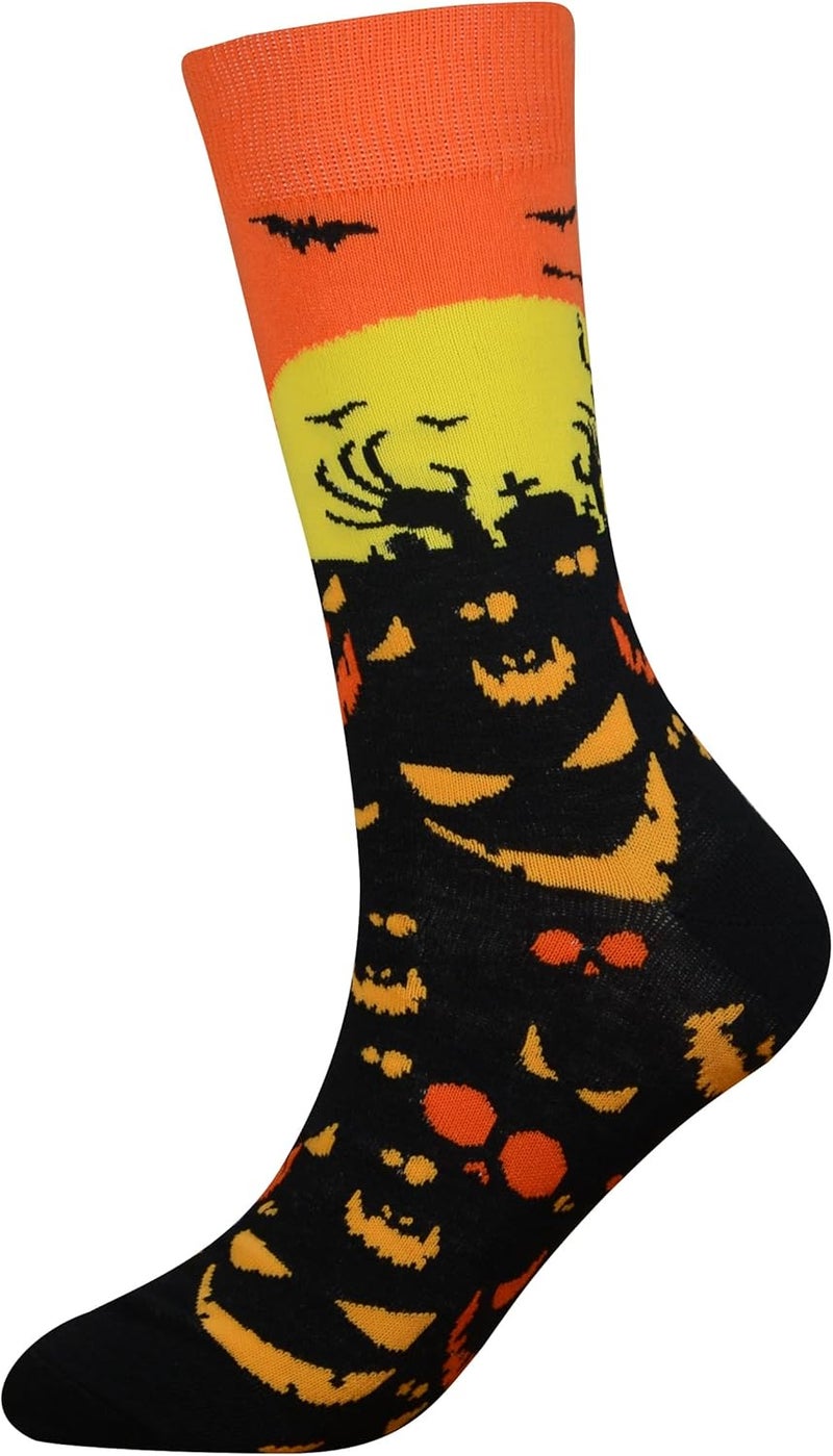 Cansok Men's 2/4 Packs Fun Crazy Novelty Dress Crew Socks - Image 3